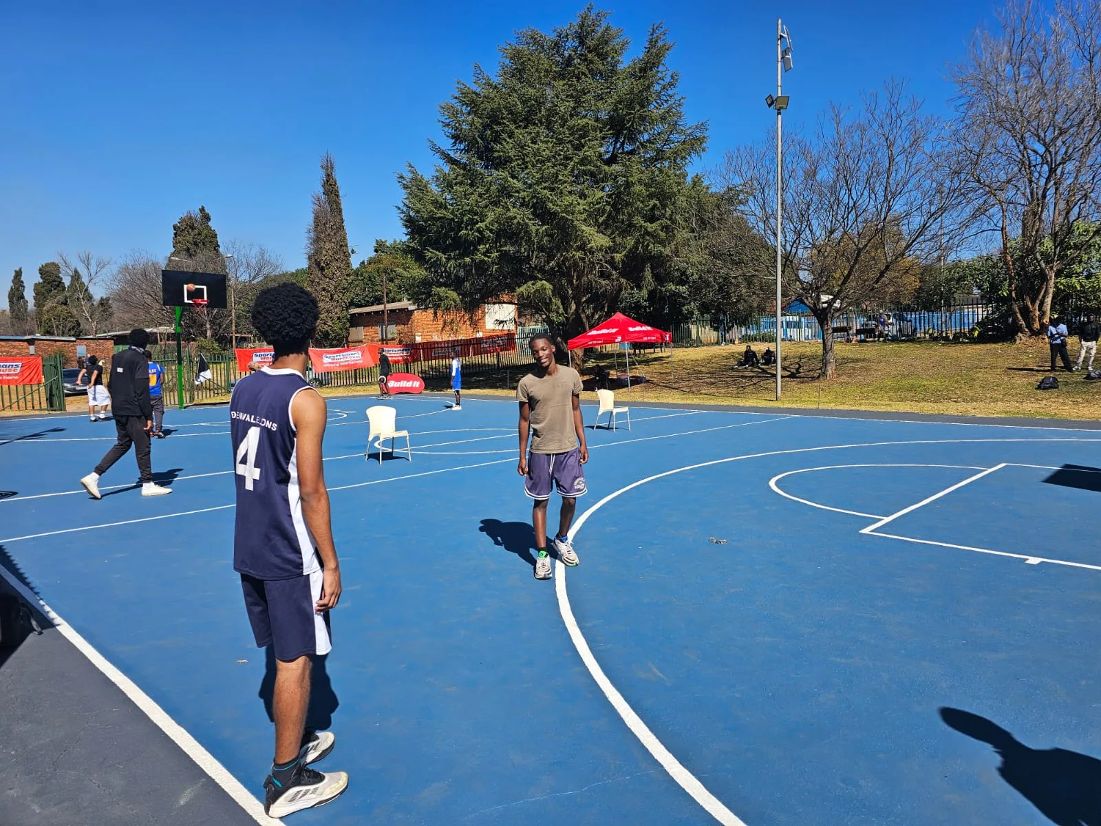 Edenvale Lions players at the Eastgate basketball event