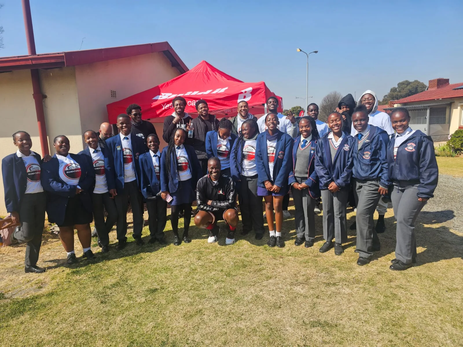 Edenvale Lions players representing the pride at Eastgate