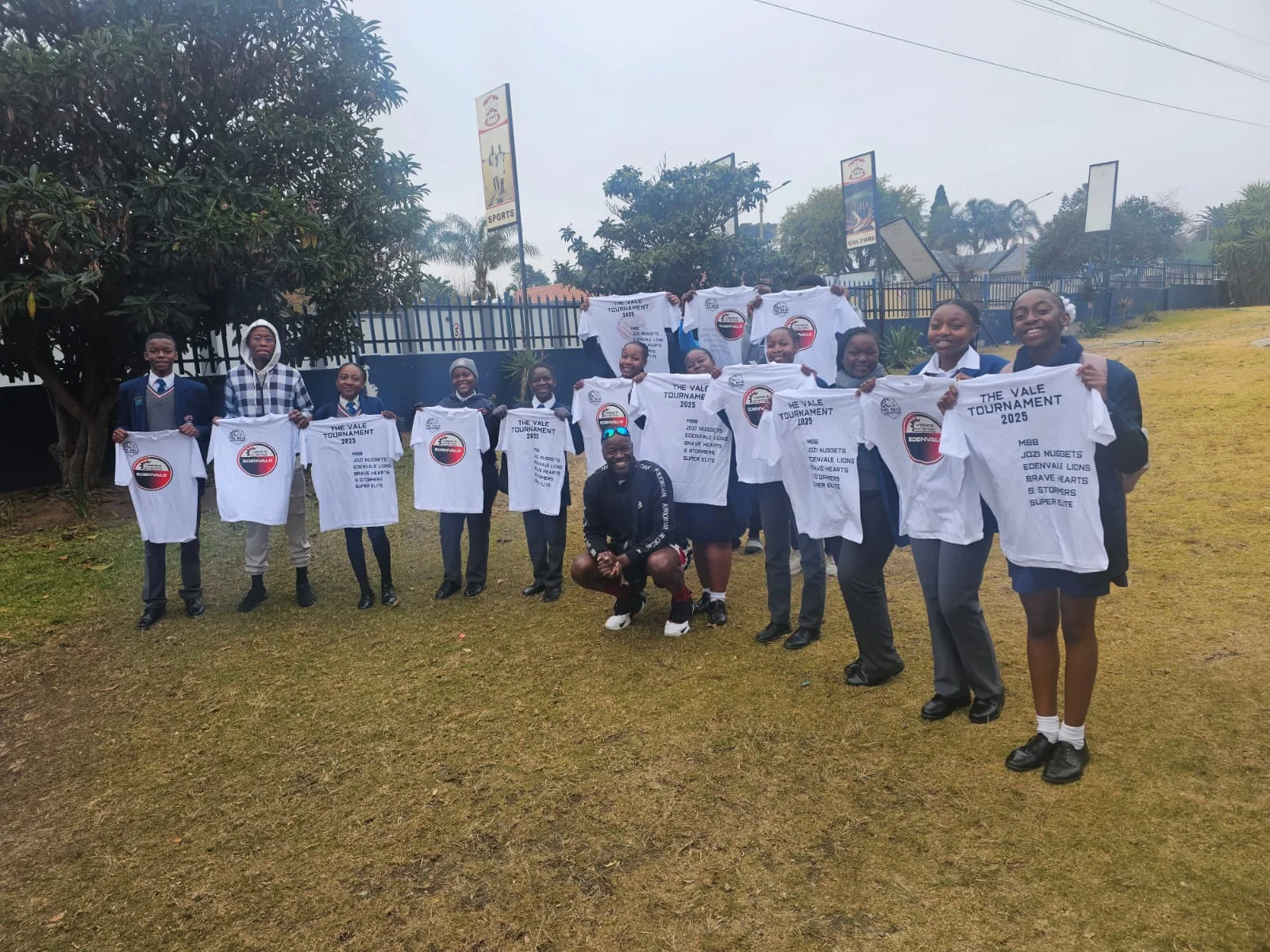 Edenvale Lions basketball players at the Eastgate event